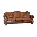 Mayo Furniture Stationary Fabric Sofa 7890LF10 Sofa - Avignon Nutmeg IMAGE 1