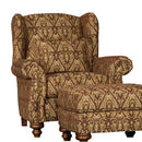 Mayo Furniture Stationary Fabric Chair 3200F40 Chair - Fitzgerald Burgundy IMAGE 1