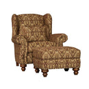 Mayo Furniture Stationary Fabric Chair 3200F40 Chair - Fitzgerald Burgundy IMAGE 2