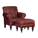 Mayo Furniture Stationary Fabric Chair 3419F40 Chair - Flea Market Oxblood IMAGE 2