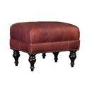 Mayo Furniture Fabric Ottoman 3419F50 Ottoman - Flea Market Oxblood IMAGE 1