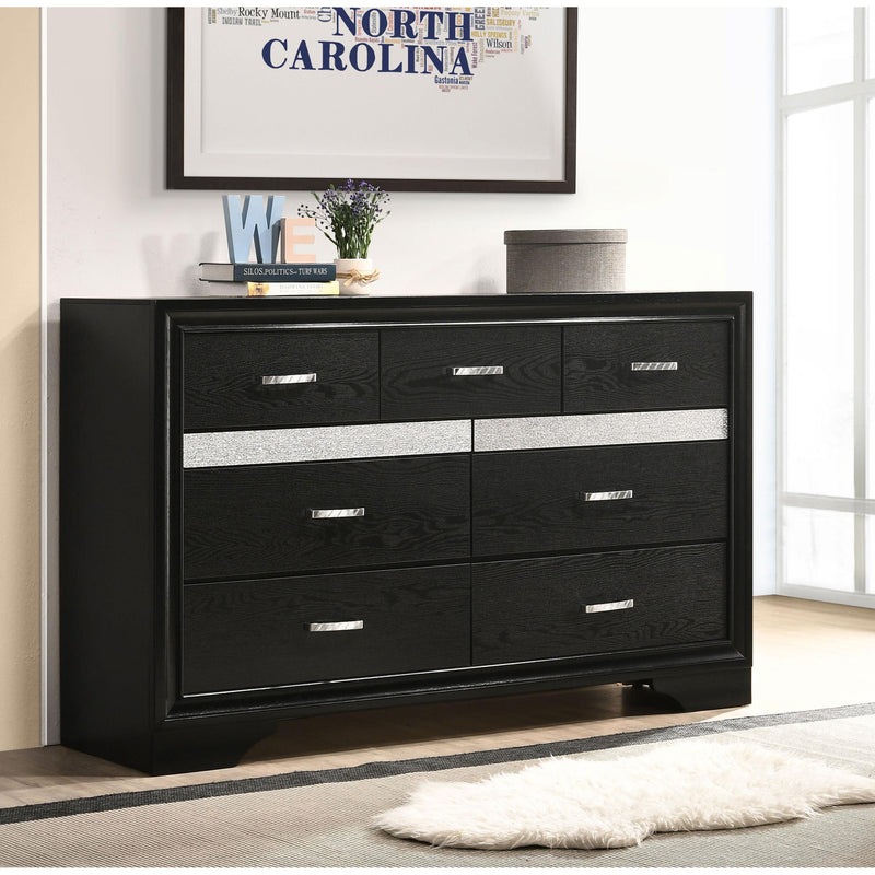 Coaster Furniture Miranda 206363 7-Drawer Dresser - Black Coaster Furniture Miranda 206363 7-Drawer Dresser - Black