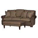 Mayo Furniture Fabric Ottoman 9331F Table Ottoman - Wicker Antique IMAGE 2