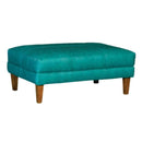 Mayo Furniture Leather Ottoman 9331L51 Table Ottoman - Omaha Turquoise IMAGE 1