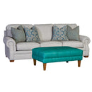 Mayo Furniture Leather Ottoman 9331L51 Table Ottoman - Omaha Turquoise IMAGE 2