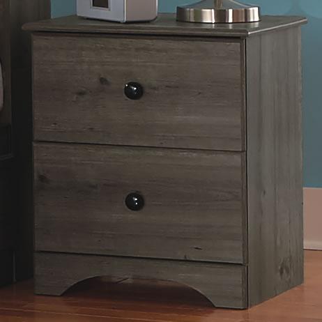 Perdue Woodworks Weathered Gray Ash 2-Drawer Nightstand 13212 IMAGE 1