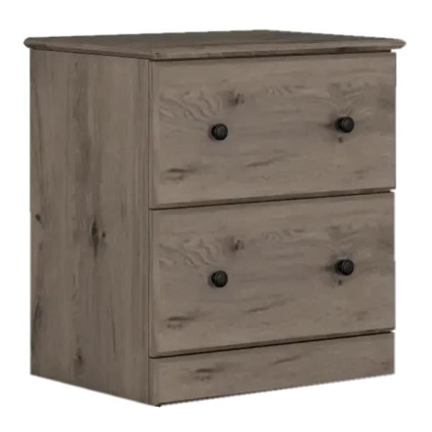 Perdue Woodworks Weathered Gray Ash 2-Drawer Nightstand 13212 IMAGE 2