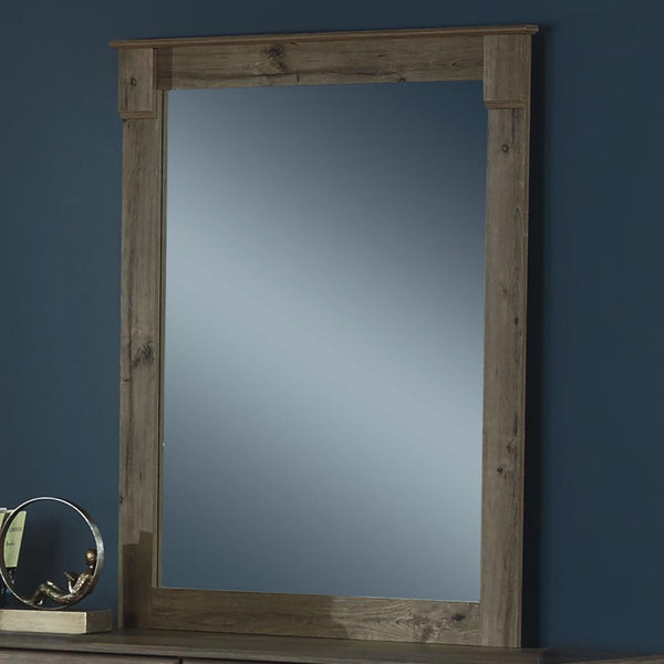 Perdue Woodworks Weathered Gray Ash Dresser Mirror 13021 IMAGE 1