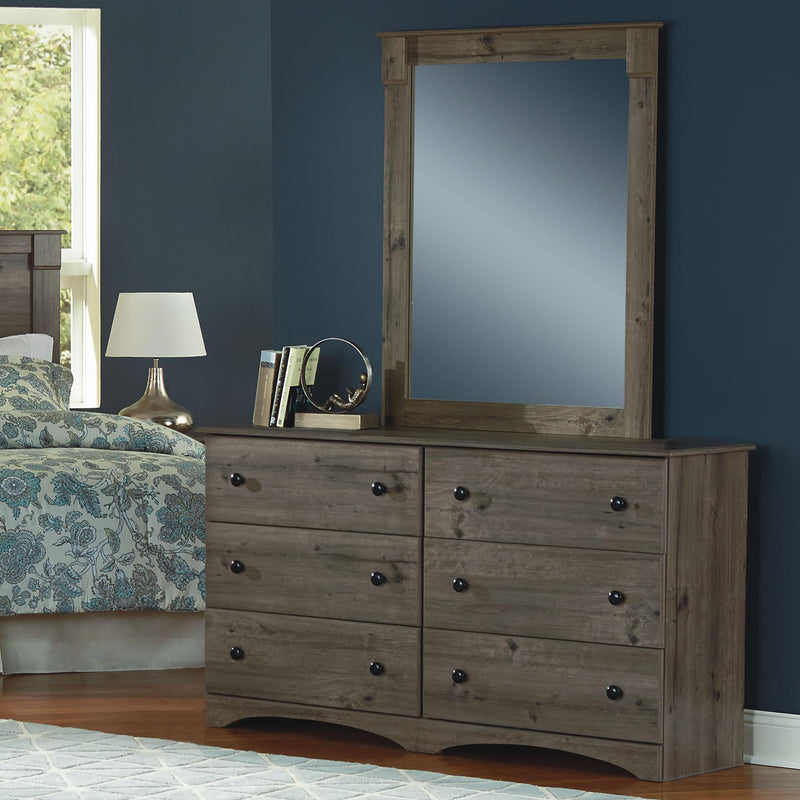 Perdue Woodworks Weathered Gray Ash Dresser Mirror 13021 IMAGE 2