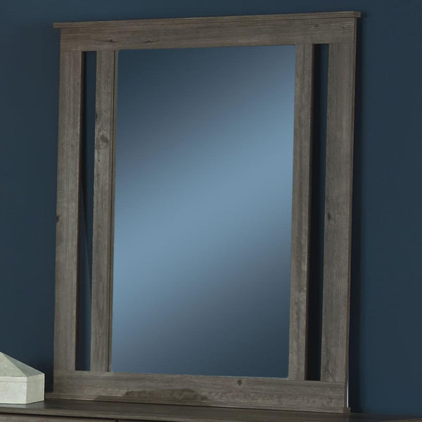 Perdue Woodworks Weathered Gray Ash Dresser Mirror 13022 IMAGE 1