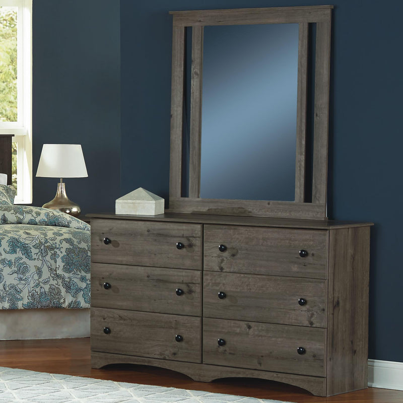 Perdue Woodworks Weathered Gray Ash Dresser Mirror 13022 IMAGE 2