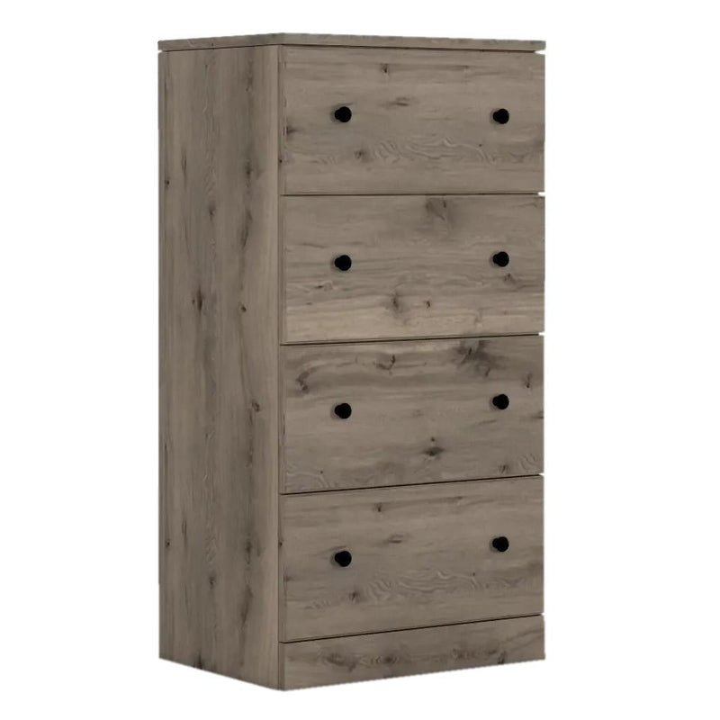 Perdue Woodworks Weathered Gray Ash 4-Drawer Chest 13234 IMAGE 2