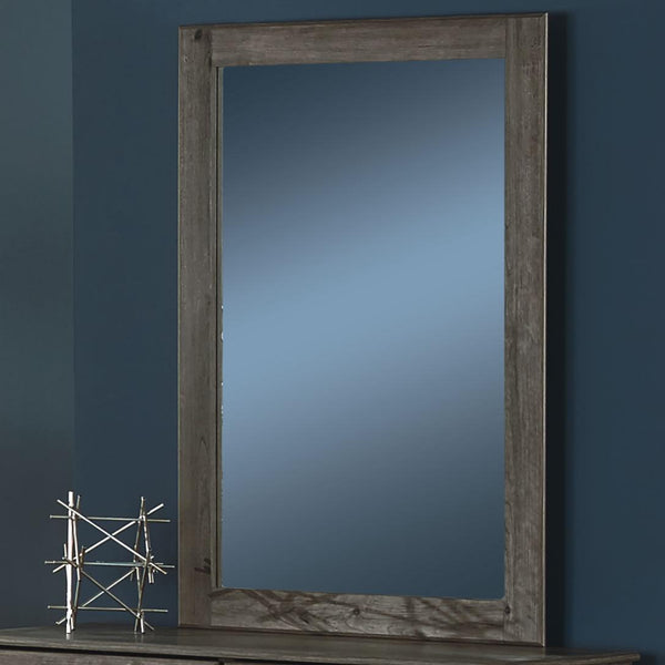 Perdue Woodworks Weathered Gray Ash Dresser Mirror 13020 IMAGE 1