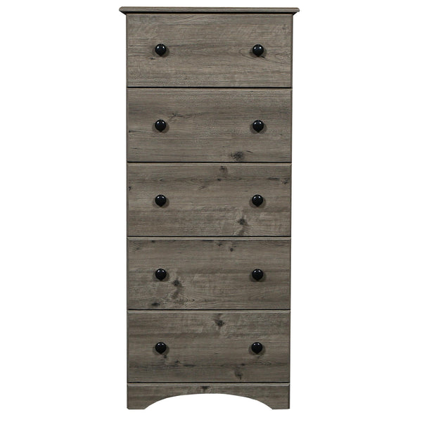 Perdue Woodworks Weathered Gray Ash 5-Drawer Chest 13235 IMAGE 1