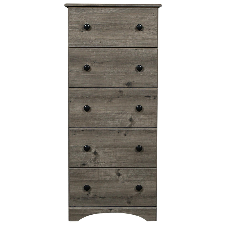 Perdue Woodworks Weathered Gray Ash 5-Drawer Chest 13235 IMAGE 1