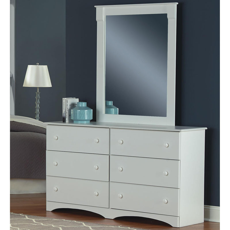 Perdue Woodworks White 6-Drawer Dresser 14586 IMAGE 2