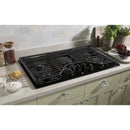  GE 36-inch Built-In Gas Cooktop JGP5036DLBB IMAGE 5