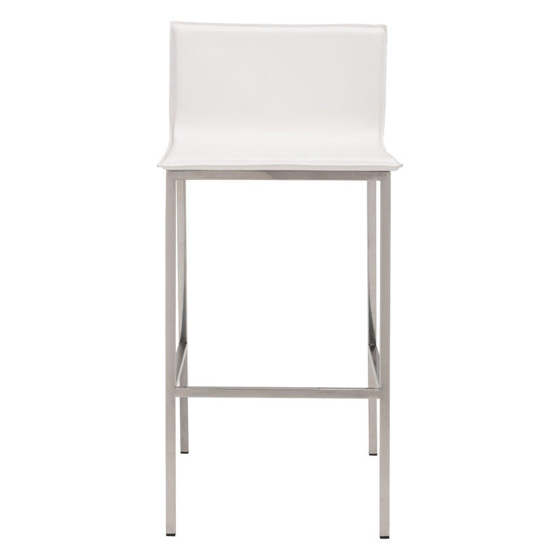 Zuo Marina 100645 Barstool - White IMAGE 3