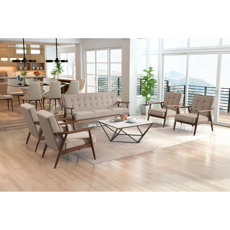 Zuo Rocky 100533 Sofa - Putty IMAGE 9