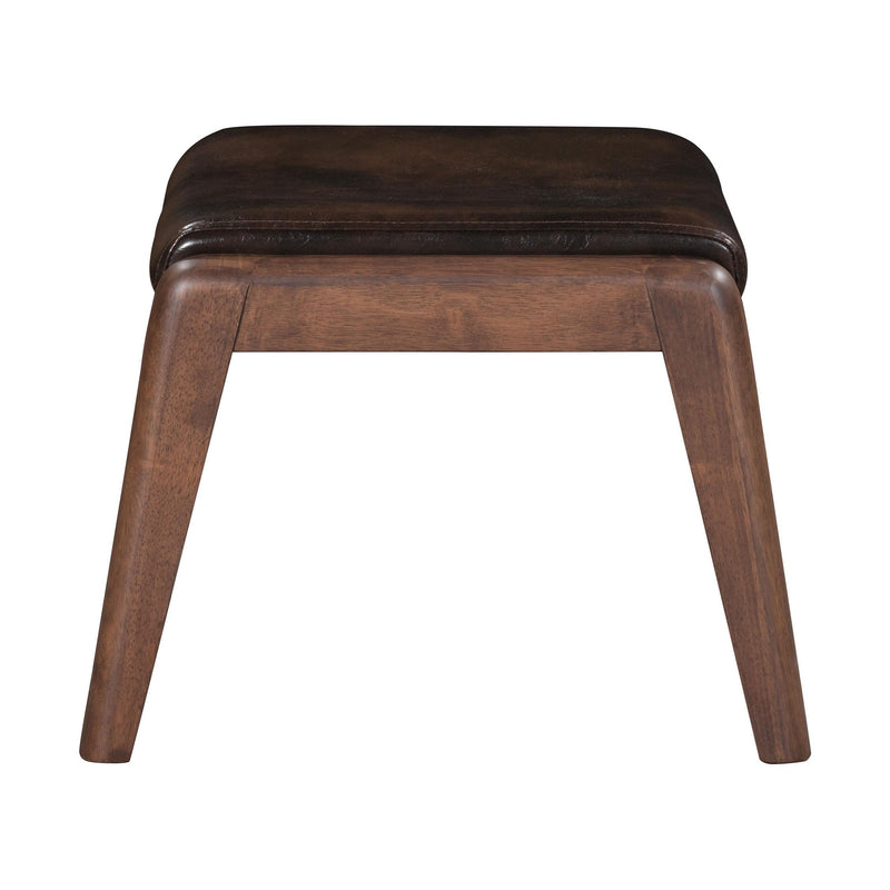 Zuo Bully 100535 Lounge Chair & Ottoman - Brown IMAGE 7