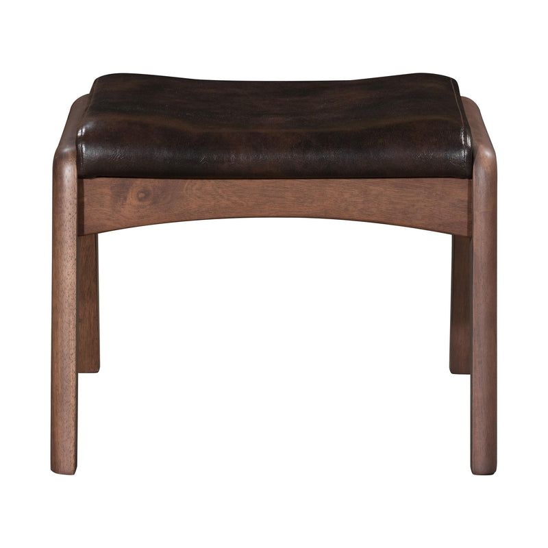 Zuo Bully 100535 Lounge Chair & Ottoman - Brown IMAGE 8