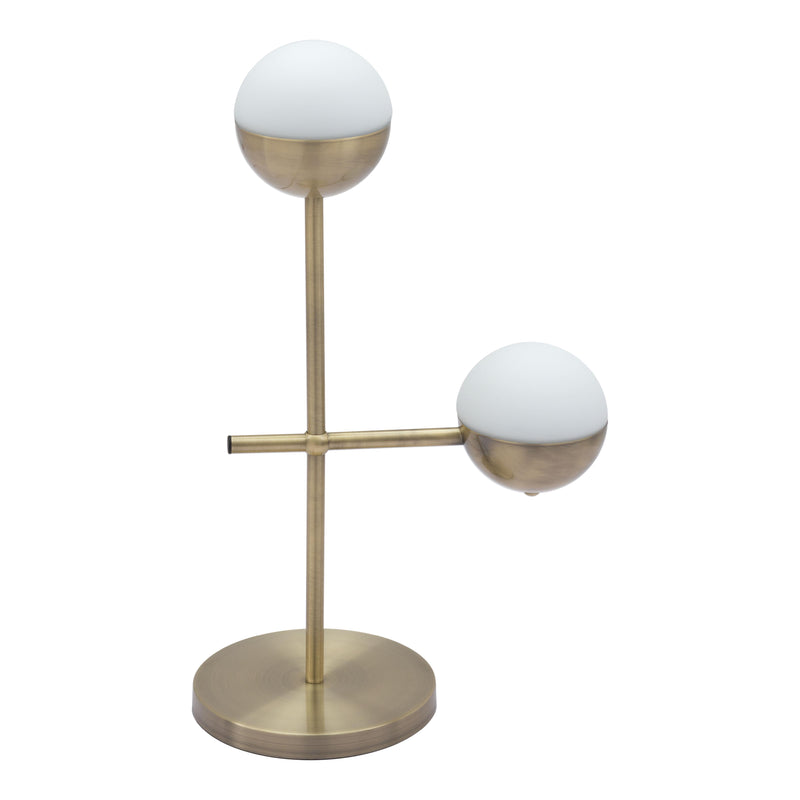 Zuo Waterloo 56050 Table Lamp - White & Bronze IMAGE 3