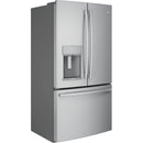 GE Profile 36-inch, 27.8 cu. ft. French 3-Door Refrigerator with Ice and Water PFE28KSKSS IMAGE 2