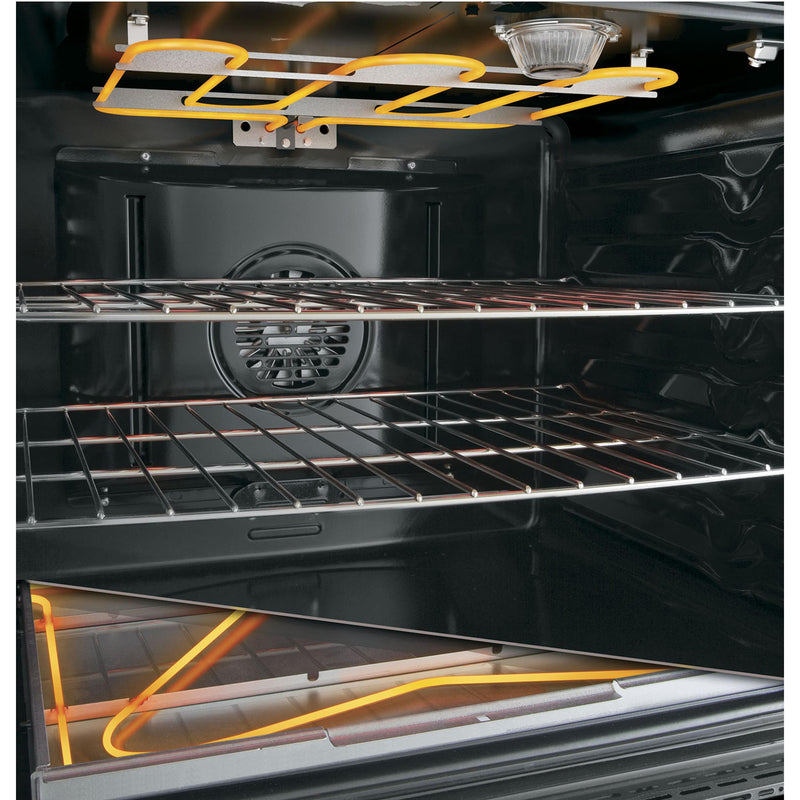 GE 30-inch Freestanding Electric Range with Convection Oven JB750DJWW IMAGE 2