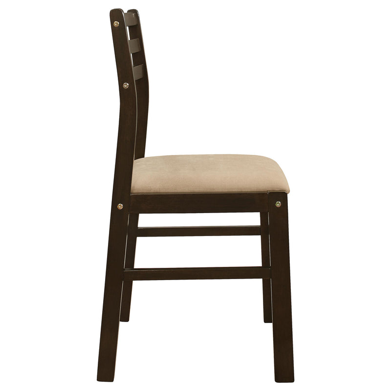 Coaster Furniture Bucknell 130005 3-piece Round Drop Leaf Dining Table Set - Cappuccino IMAGE 11