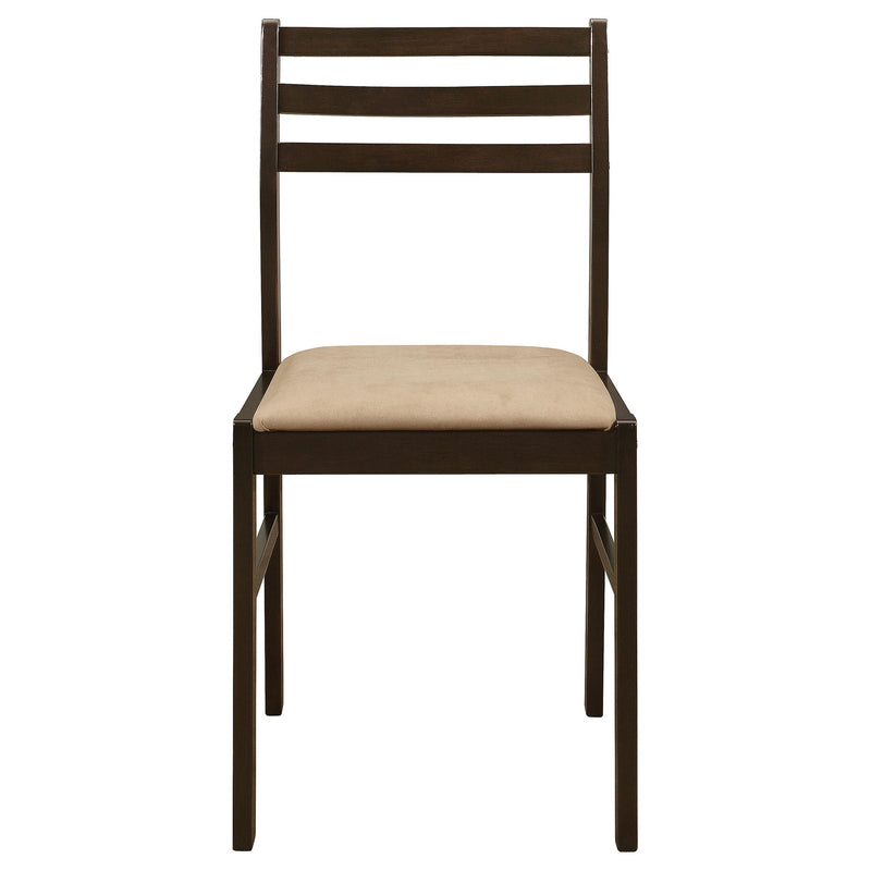 Coaster Furniture Bucknell 130005 3-piece Round Drop Leaf Dining Table Set - Cappuccino IMAGE 5