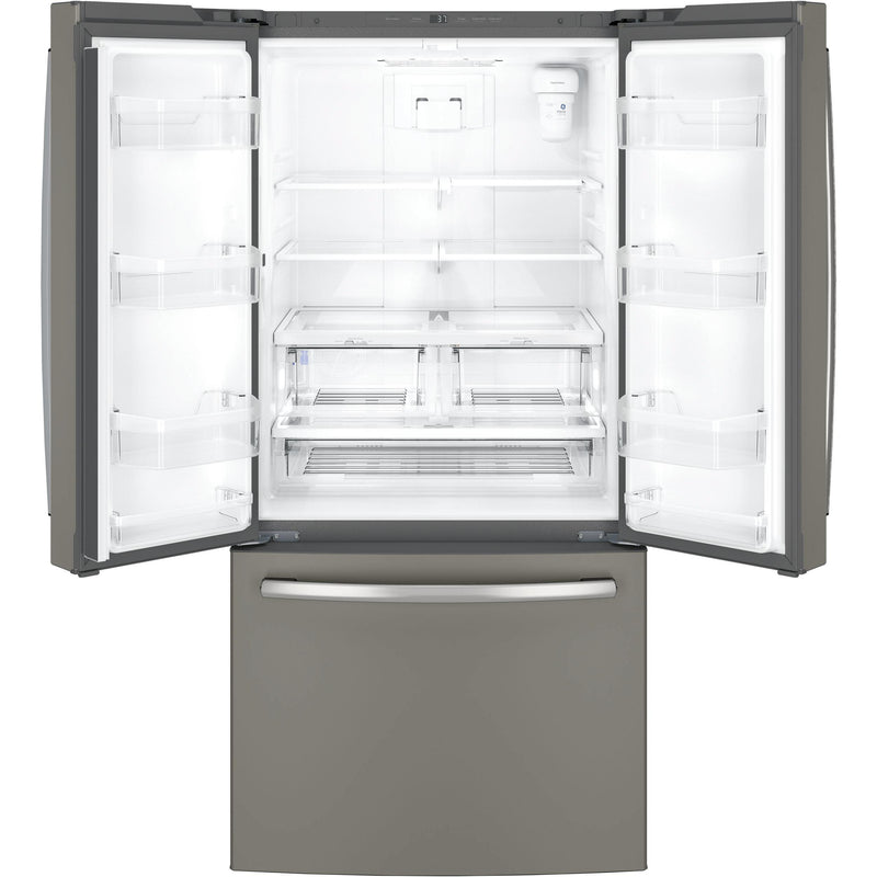 GE 33-inch, 18.6 cu. ft. Counter-Depth French-Door Refrigerator GWE19JMLES IMAGE 2
