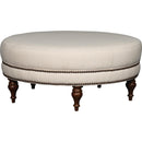 Mayo Furniture Fabric Ottoman 9132F51 Table Ottoman - Kurtz Linen IMAGE 1