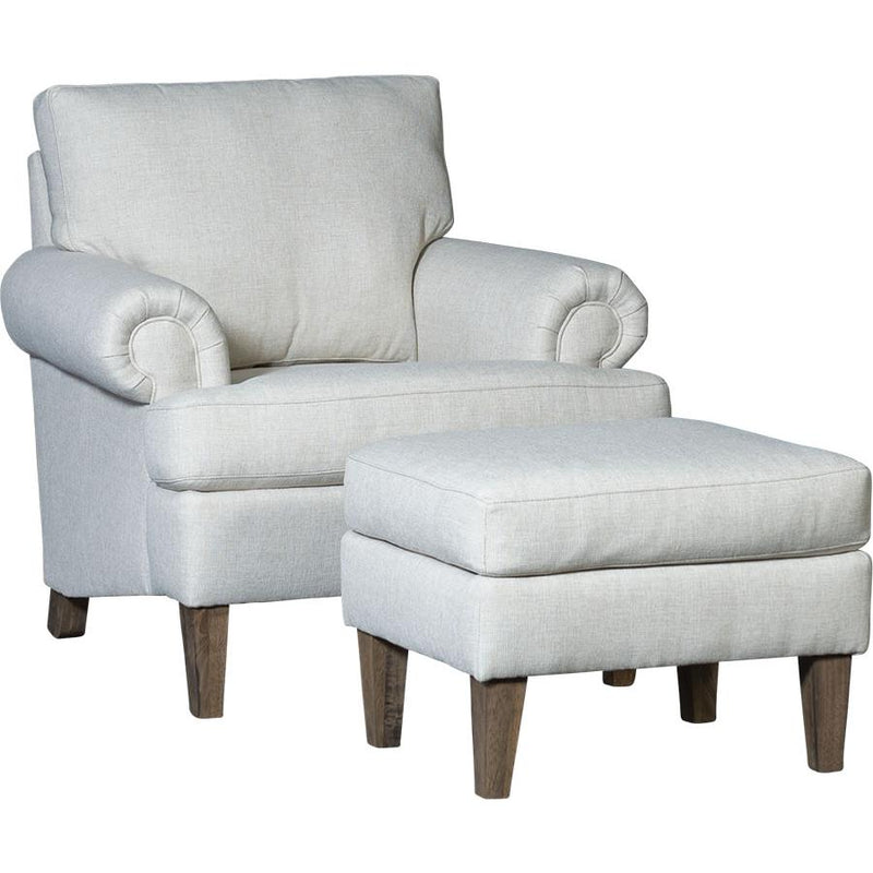 Mayo Furniture Stationary Fabric Chair 5070F40 Chair - Namaste Flax IMAGE 2