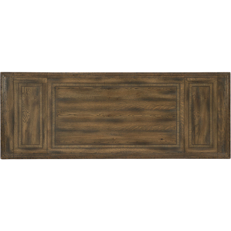 Hooker Furniture 5960-75206-BRN Balcones 60in Friendship Table with 2-12in Leaves IMAGE 2