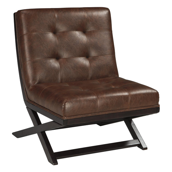 Signature Design by Ashley Sidewinder Stationary Leather Look Accent Chair A3000031 IMAGE 1