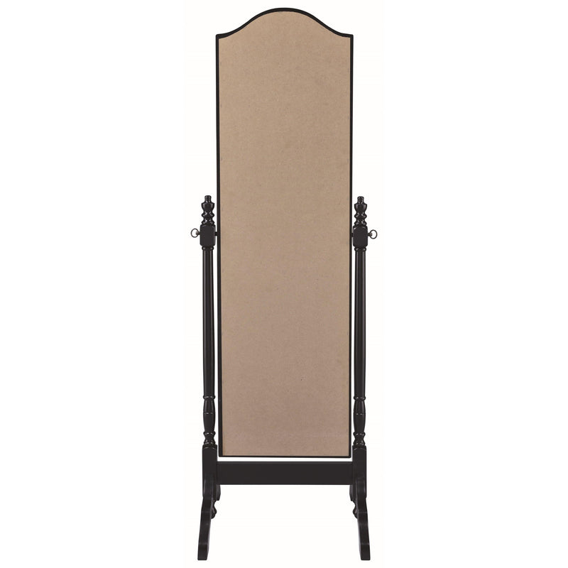  Coaster Furniture Cabot 950801 Wood Adjustable Full Length Cheval Mirror - Black IMAGE 4