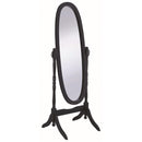  Coaster Furniture Foyet 950803 Wood Adjustable Full Length Cheval Mirror - Black IMAGE 1