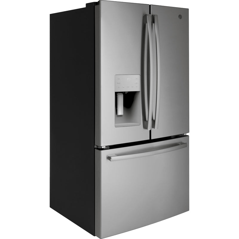 GE 36-inch, 25.6 cu. ft. French 3-Door Refrigerator GFE26JSMSS IMAGE 2
