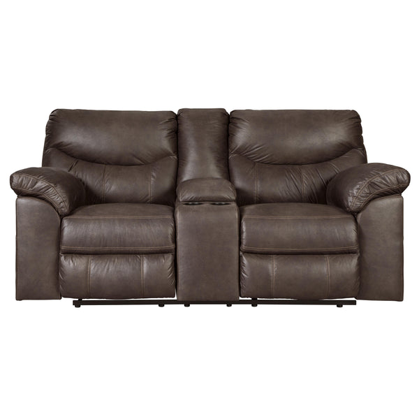 Signature Design by Ashley Boxberg Reclining Leather Look Loveseat 3380394 IMAGE 1