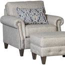 Mayo Furniture Stationary Fabric Chair 4040F40 Chair - Runaround Stone IMAGE 1