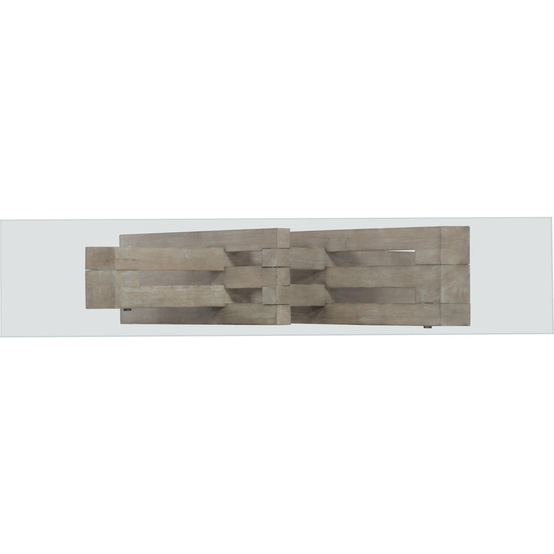 Hooker Furniture 6050-85001-GRY Affinity Glass Top Accent Console IMAGE 2