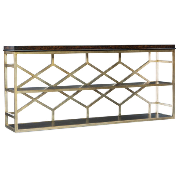 Hooker Furniture 638-85290-DKW Melange Giles Console Table IMAGE 1