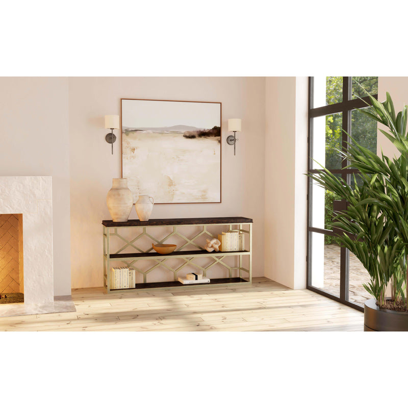 Hooker Furniture 638-85290-DKW Melange Giles Console Table IMAGE 4