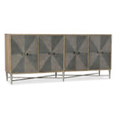 Hooker Furniture 638-85316-LTGY Melange Zola Four-Door Credenza IMAGE 1
