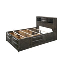  Crown Mark Emily Queen Bookcase Bed with Storage B4275-Q-HBFB/B4275-Q-RAIL/B4275-Q-DRW-L/B4275-Q-DRW-R IMAGE 2