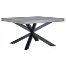 Classic Home Square Hunter Dining Table with Stone Pedestal Base 51030523 IMAGE 1