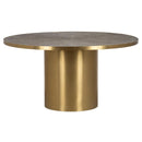 Classic Home Round Apollo Dining Table and Pedestal Base 51004908 IMAGE 1