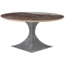 Classic Home Round Bradbury Dining Table with Marble Top and Pedestal Base 51030253 IMAGE 1