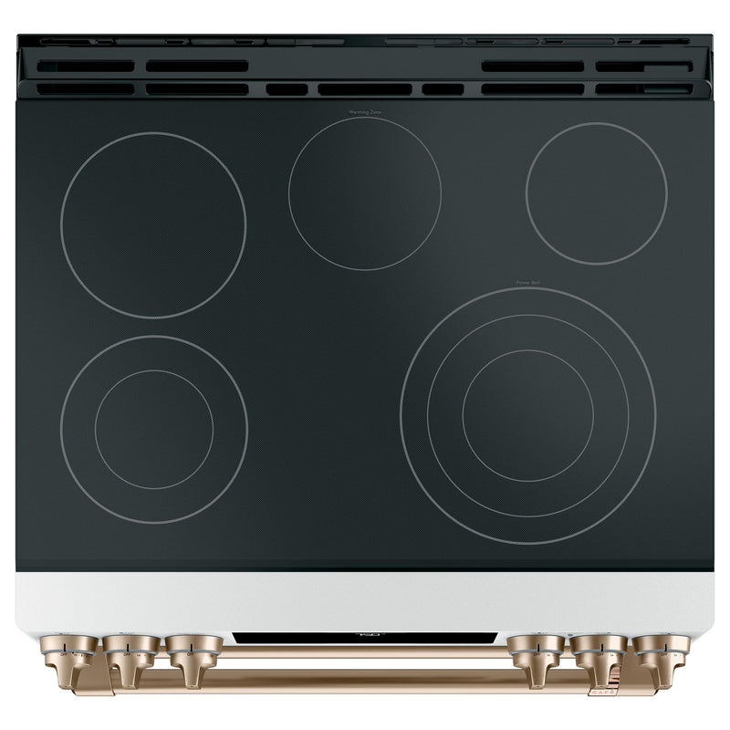 Café 30-inch Slide-in Electric Range with Convection CES750P4MW2 IMAGE 2