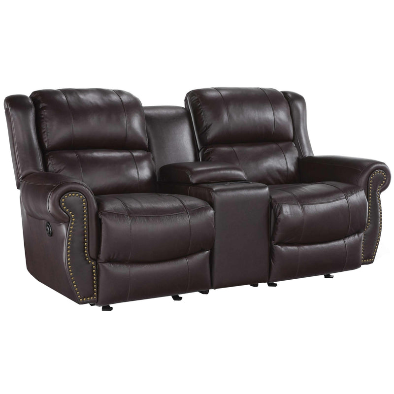 Best Home Furnishings Terrill Power Reclining Leather Loveseat with Console L870CQ7 71224L IMAGE 1